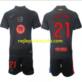 Fotbalový Dres FC Barcelona F DE JONG 21 Dětské Venkovní 2024/25